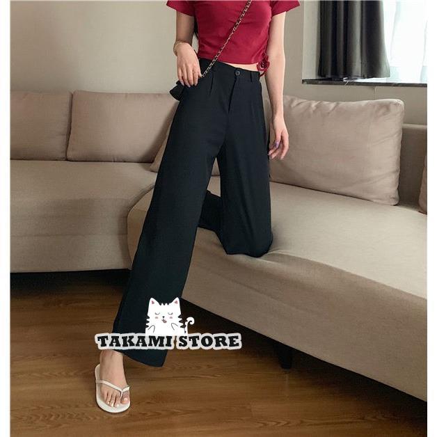 パンツ スーツ スーツパンツ ワイドパンツ ストレートパンツ スラックスパンツ レディース 着痩せ プルオーバー ロング スラックス 通勤 オフィス - 画像 (4)