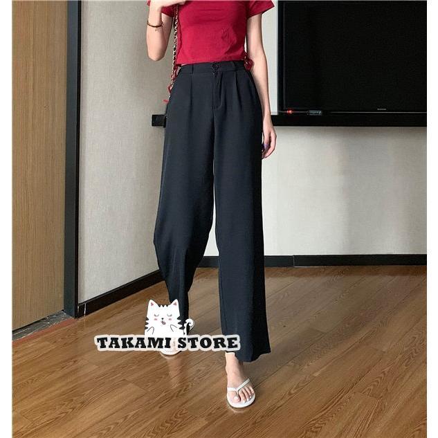 パンツ スーツ スーツパンツ ワイドパンツ ストレートパンツ スラックスパンツ レディース 着痩せ プルオーバー ロング スラックス 通勤 オフィス - 画像 (5)