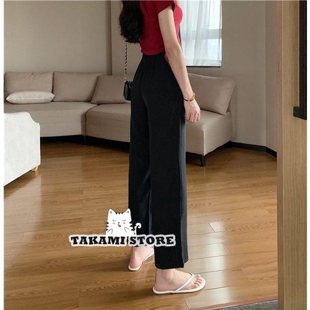 パンツ スーツ スーツパンツ ワイドパンツ ストレートパンツ スラックスパンツ レディース 着痩せ プルオーバー ロング スラックス 通勤 オフィス - 画像 (9)