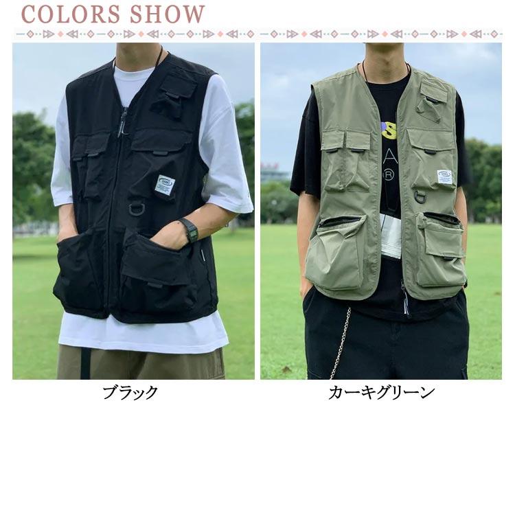 撮影 多ポケットベスト ミリタリー メンズ 仕事 アウトドア ベスト レディース アウター 男女兼用 作業着 作業服 フィッシングベスト - 画像 (6)