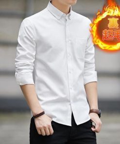 シャツ メンズ 長袖 カジュアルシャツ 裏起毛 厚手 裏ボア ビジネス 無地 暖かい 防寒 ボタンダウン トップス 秋冬 冬服 極暖 通勤 通学