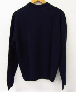 LACOSTE ラコステ / サスティナブル ウール ニット ワンポイント セーター ネイビー 紺 SIZE:M タグ付き メンズ ≡FG7165