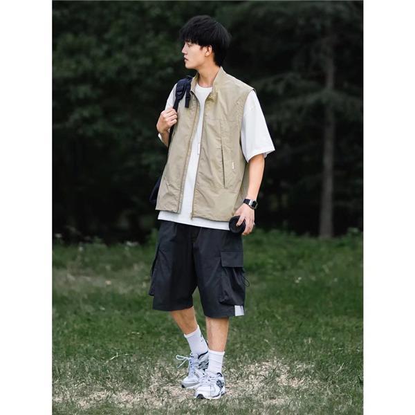 【値下げ】メンズ チョッキ 夏 お釣り アウトドア 重ね着 薄手 カジュアル 作業服 カメラマン 登山 ミリタリー 撮影用ゆったり 無地 - 画像 (8)