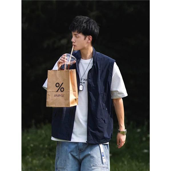 【値下げ】メンズ チョッキ 夏 お釣り アウトドア 重ね着 薄手 カジュアル 作業服 カメラマン 登山 ミリタリー 撮影用ゆったり 無地 - 画像 (9)