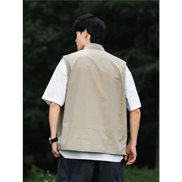 【値下げ】メンズ チョッキ 夏 お釣り アウトドア 重ね着 薄手 カジュアル 作業服 カメラマン 登山 ミリタリー 撮影用ゆったり 無地 - 画像 (5)