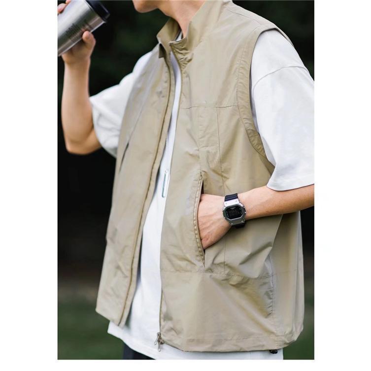 【値下げ】メンズ チョッキ 夏 お釣り アウトドア 重ね着 薄手 カジュアル 作業服 カメラマン 登山 ミリタリー 撮影用ゆったり 無地 - 画像 (7)