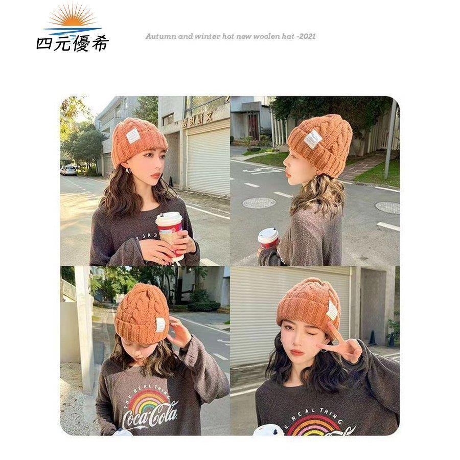 【特価】ニット帽 帽子 レディース ニットキャップ ニット帽子 厚手 シンプル 無地 暖か 小顔効果 防寒 白髪隠し アウトドア 秋冬 韓国風 きれいめ 新作 - 画像 (5)