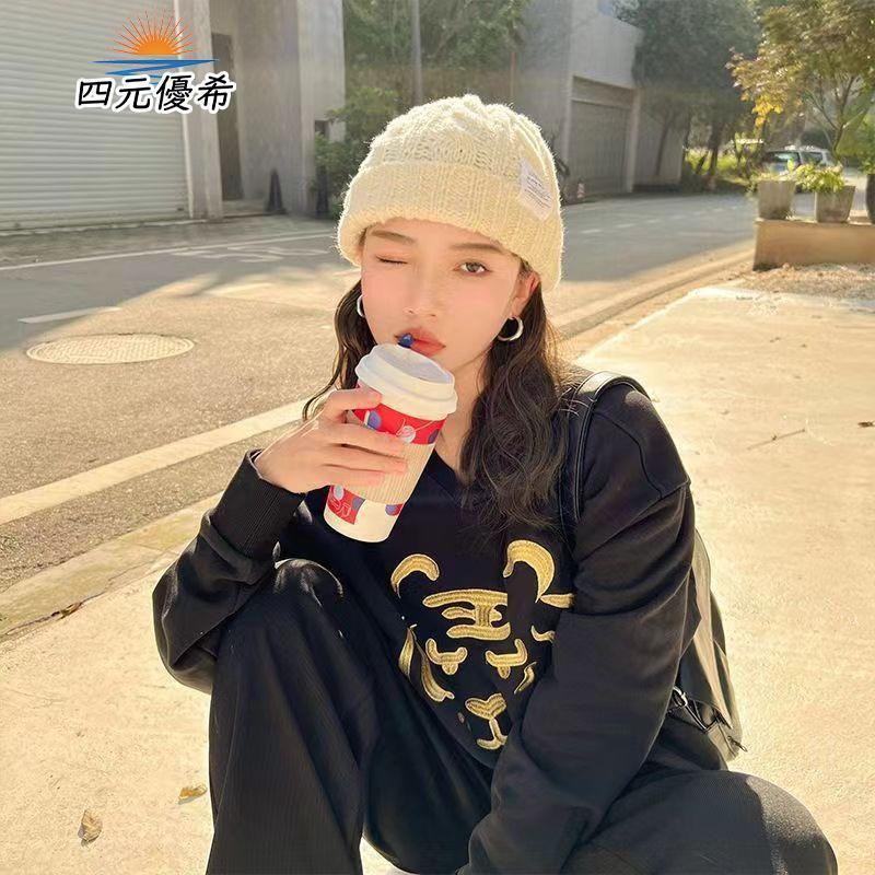 【特価】ニット帽 帽子 レディース ニットキャップ ニット帽子 厚手 シンプル 無地 暖か 小顔効果 防寒 白髪隠し アウトドア 秋冬 韓国風 きれいめ 新作 - 画像 (6)