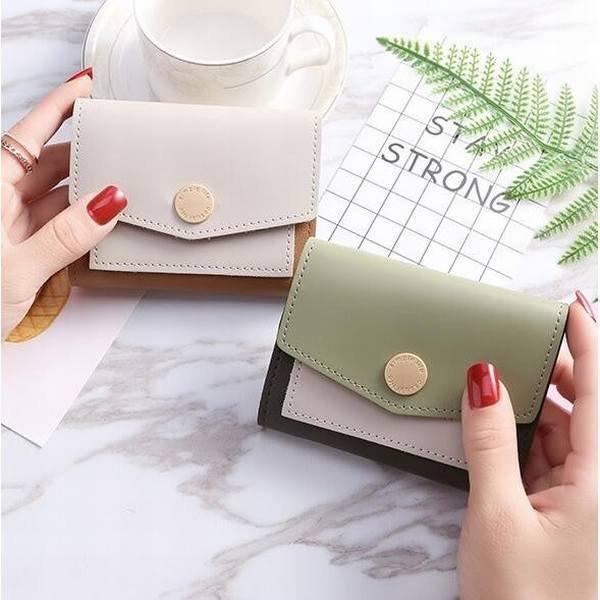 【特価】財布 レディース ファッション ミニ 二つ折り カードケース 札入れ 小銭入れ 極小サイフ PU レザー 革 レゼント 贈り物 旅行 通勤 通学 - 画像 (4)