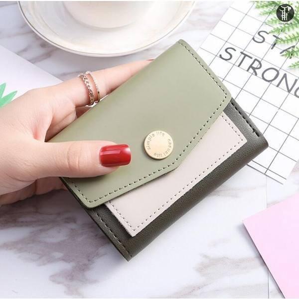 【特価】財布 レディース ファッション ミニ 二つ折り カードケース 札入れ 小銭入れ 極小サイフ PU レザー 革 レゼント 贈り物 旅行 通勤 通学 - 画像 (8)