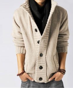 【値下げ】カーディガン メンズ ニット セーター ケーブルニット ハイネック 上着 ジャケット アウター 厚手 カジュアル オフィス 秋冬 おしゃれ