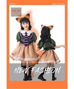 【特価】ハロウィン コスプレ 子供 キッズ 女の子 衣装ニック ジュディ 大人 レディース お揃い 姉妹 ペア コスチューム ワンピース 動物 キツネ ウサギ