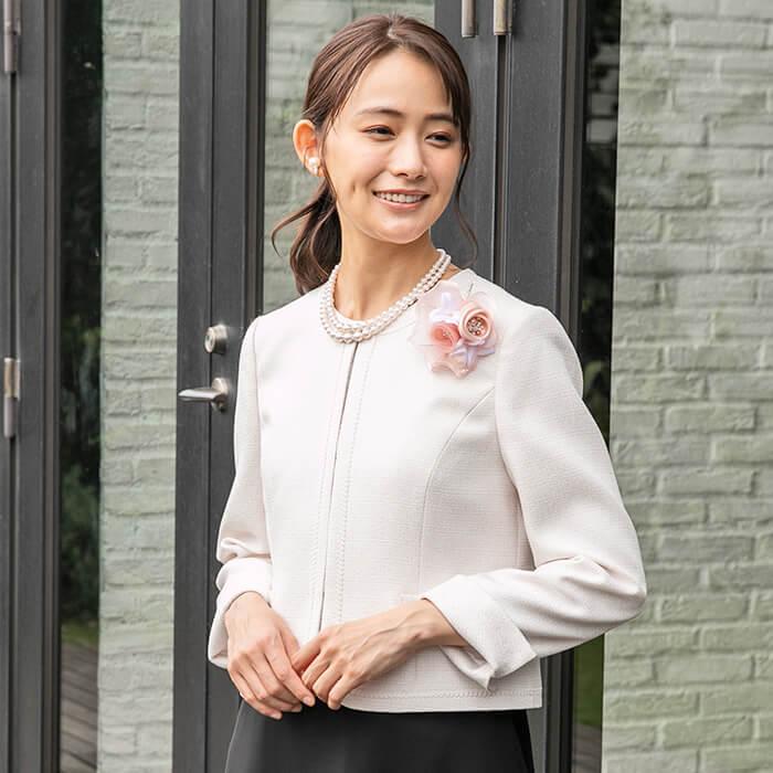 東京ソワール 50%OFF セレモニースーツ ママスーツ 入学式 卒業式 七五三 ツイード ワンピース ジャケット セットアップ 着回し 3点セット 9-15号 7808340 - 画像 (5)