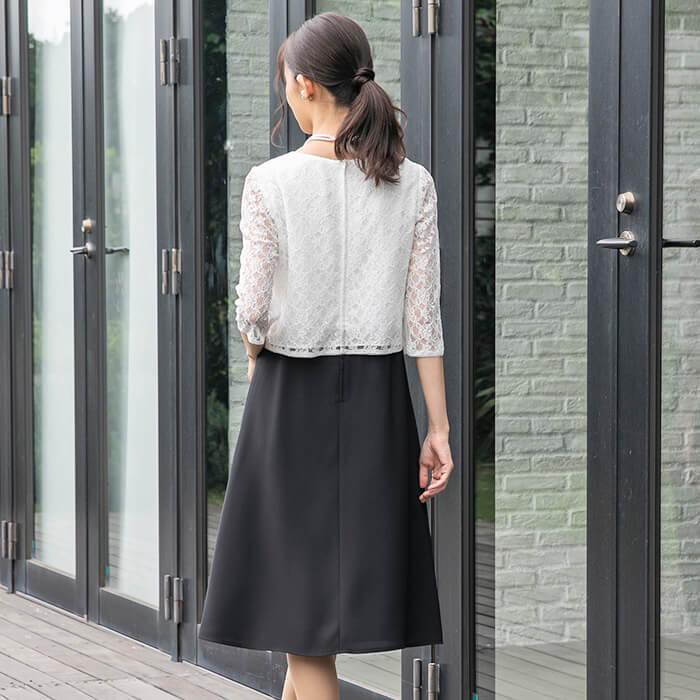 東京ソワール 50%OFF セレモニースーツ ママスーツ 入学式 卒業式 七五三 ツイード ワンピース ジャケット セットアップ 着回し 3点セット 9-15号 7808340 - 画像 (8)