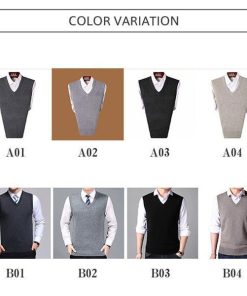 ニットベスト メンズ 秋 チョッキ トップス ビジネス Vネック アウター 重ね着 レイヤード風 コーデ単品 通勤 スリム おしゃれ 上品
