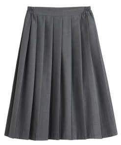 【人気商品】プリーツスカート スクール 制服 スカート 膝丈スカート 無地 女子 高校生 セーラー服 ミモレ丈 JK女子高生 大きいサイズ
