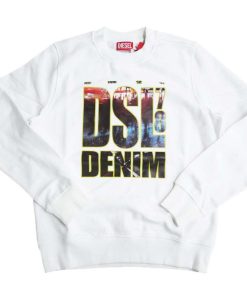 DIESEL ディーゼル メンズトレーナー A11075 0JFAV / S-GINN-L3 ホワイト