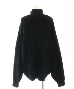 モノマート MONO-MART ハーフジップニット セーター ハイネック S 黒 ブラック /AT ■OS ■GY39 ■AX レディース