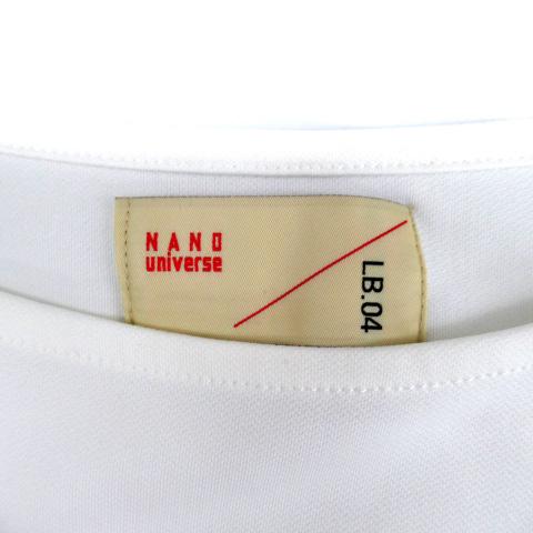 NANO universe ナノユニバース nano カットソー 長袖 ラウンドネック F 白 ホワイト /SM21 メンズ - 画像 (3)