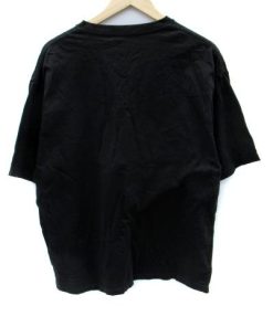 コーエン coen Tシャツ カットソー 半袖 ラウンドネック ロゴ プリント L 黒 ブラック /SM17 メンズ