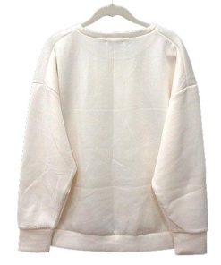 GLOBAL WORK グローバルワーク トレーナー プリント 長袖 M 白 アイボリー /MN メンズ