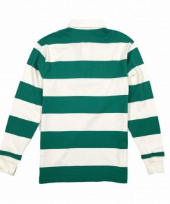 J.CREW ジェイクルー J.Crew メンズ Men's 長袖 ラガーシャツ Rugby Striped Shirt グリーン アイボリー ストライプ