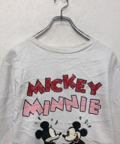 Disney プリント スウェット トレーナー ディズニー S ホワイト キャラクター 古着卸 アメリカ仕入 a605-8155