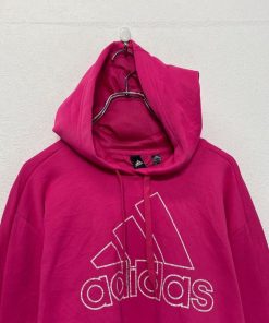 adidas プリント スウェット パーカー アディダス L ピンク 古着卸 アメリカ仕入 a606-6727