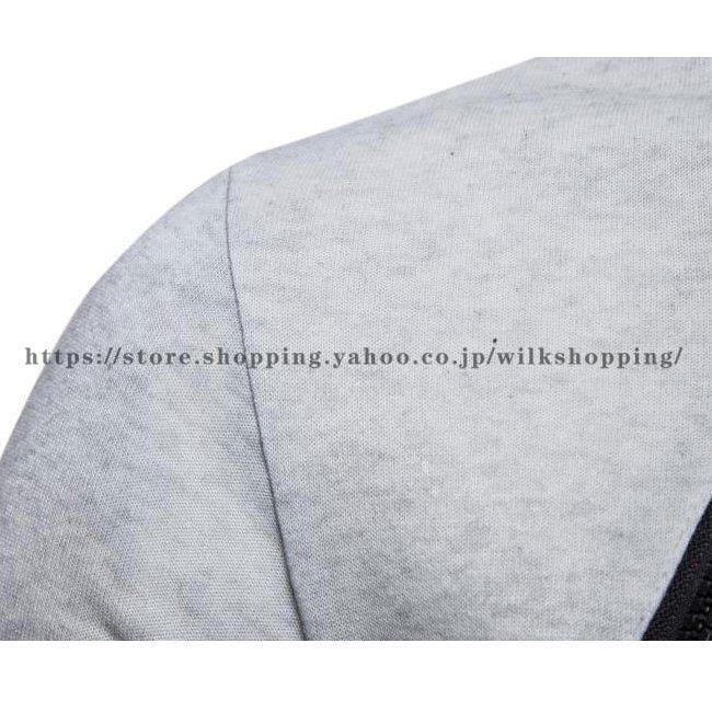 スウェットジャージ ジャケット メンズ 秋新作 スウェット パーカー トレーナー フード付き 偽二枚 スウェットジャケット アウター スポーツ ジャージ - 画像 (8)