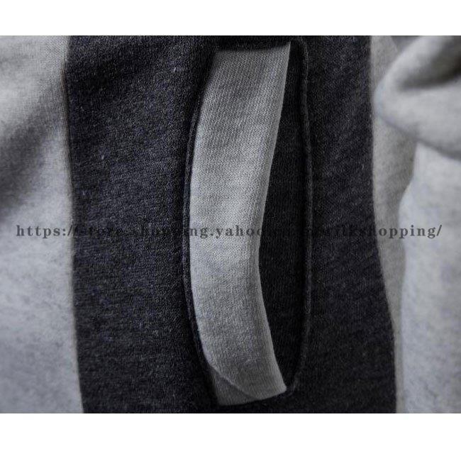 スウェットジャージ ジャケット メンズ 秋新作 スウェット パーカー トレーナー フード付き 偽二枚 スウェットジャケット アウター スポーツ ジャージ - 画像 (9)