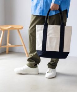 ふるさと納税 豊川市 三河木綿刺子織バッグ　sasicco OBIトート　(黒)