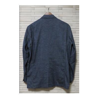 ふるさと納税 西脇市 播州織 オーガニックコットンとヤクのメンズシャツジャケット 【和心衣・カゲヤマ】ネイビーLサイズ - 画像 (3)