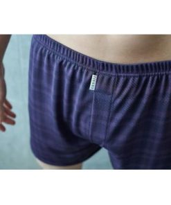 ふるさと納税 豊岡市 ショートトランクス(パープルチェック・XL2枚) ZIVANE メンズ下着