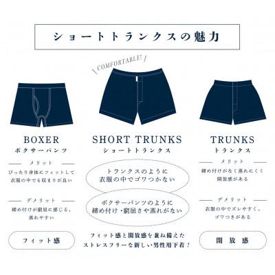 ふるさと納税 豊岡市 ショートトランクス(Navy・L2枚) ZIVANE メンズ下着 - 画像 (2)