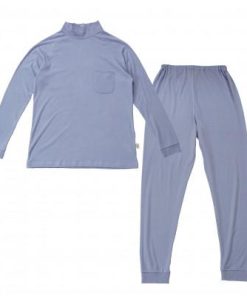 ふるさと納税 京田辺市 moun　プルオーバー　メンズパジャマ　綿モダール　日本製　Lサイズ　ブルー