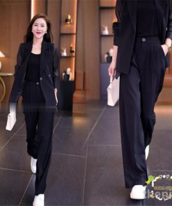 スーツセット レディース ビジネススーツ パンツセット 事務服 2点セット 着痩せ フォーマル オフィス 春秋新作 大人かわいい きれいめ