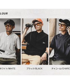 ホームアイホーム ポロシャツ メンズ 半袖 プルオーバーシャツ ワンポイント ポケット付き ビッグシルエット ストリート リゾート